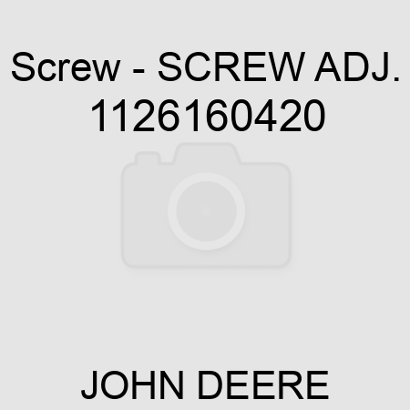 Screw - SCREW, ADJ. 1126160420