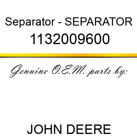 Separator - SEPARATOR 1132009600