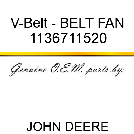 V-Belt - BELT FAN 1136711520