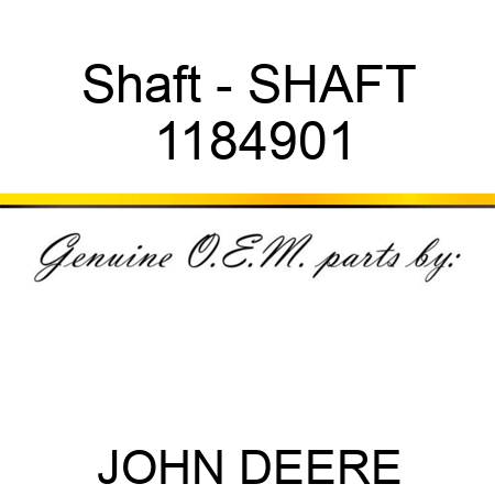 Shaft - SHAFT 1184901