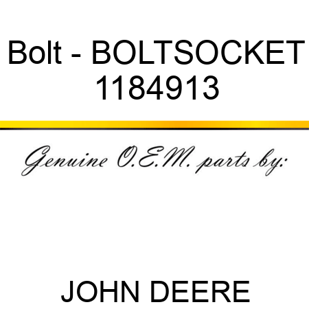 Bolt - BOLTSOCKET 1184913