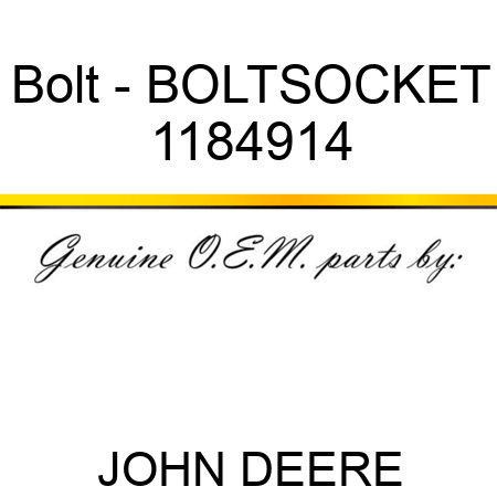 Bolt - BOLTSOCKET 1184914