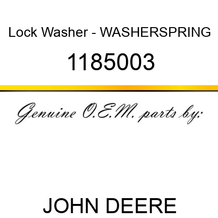 Lock Washer - WASHERSPRING 1185003
