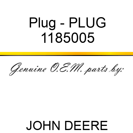 Plug - PLUG 1185005