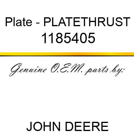 Plate - PLATETHRUST 1185405