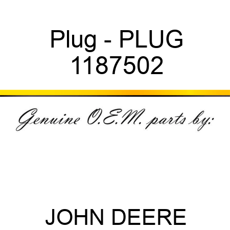 Plug - PLUG 1187502