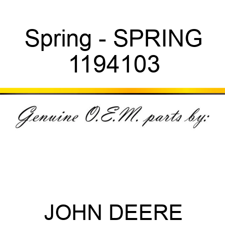 Spring - SPRING 1194103