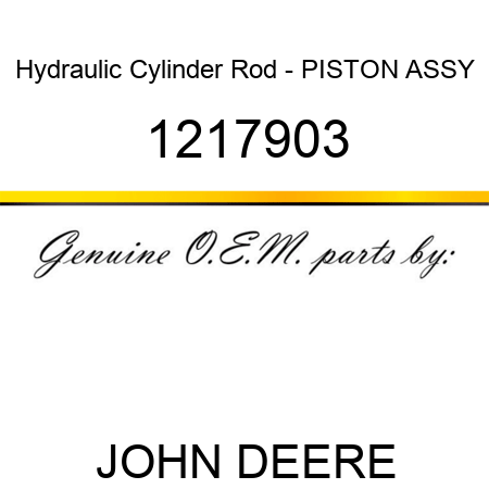 Hydraulic Cylinder Rod - PISTON ASSY 1217903