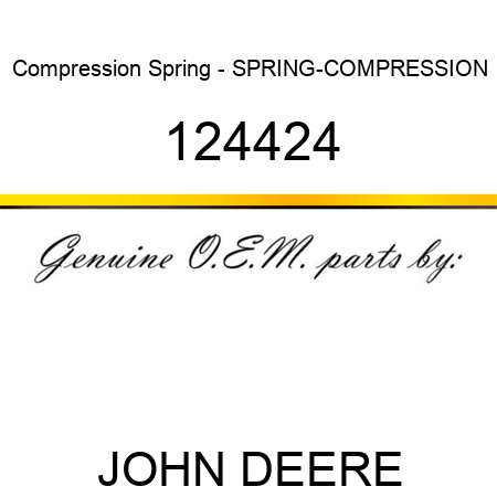 Compression Spring - SPRING-COMPRESSION 124424