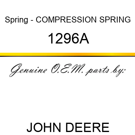 Spring - COMPRESSION SPRING 1296A