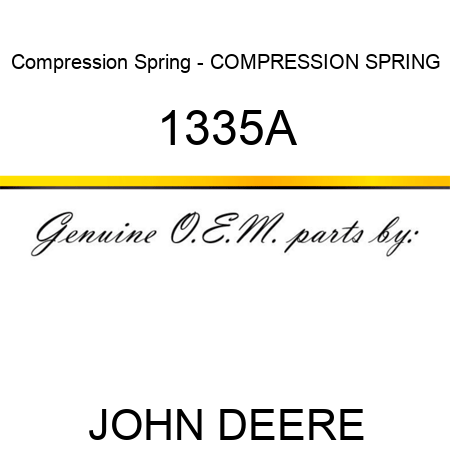 Compression Spring - COMPRESSION SPRING 1335A