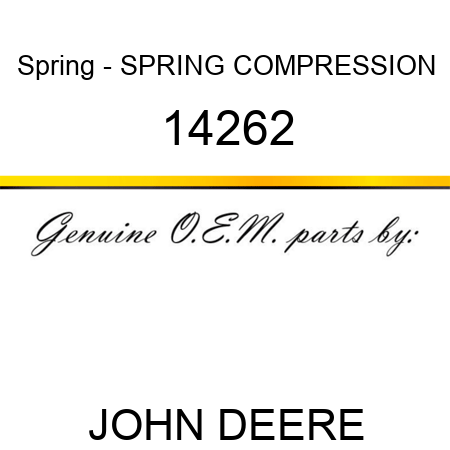 Spring - SPRING, COMPRESSION 14262