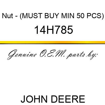 Nut - (MUST BUY MIN 50 PCS) 14H785