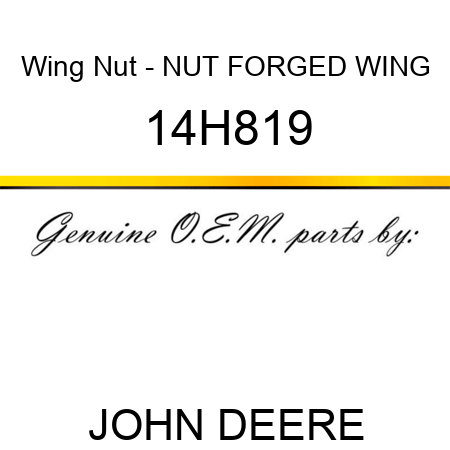 Wing Nut - NUT, FORGED WING 14H819