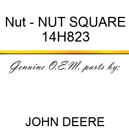 Nut - NUT, SQUARE 14H823