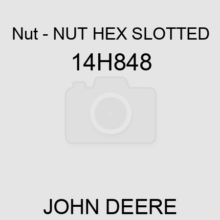 Nut - NUT, HEX SLOTTED 14H848