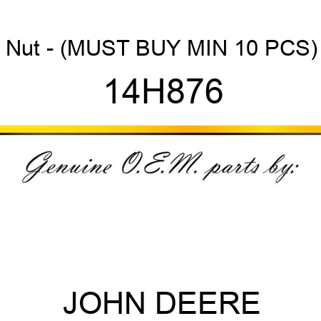 Nut - (MUST BUY MIN 10 PCS) 14H876