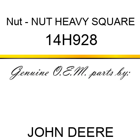 Nut - NUT, HEAVY SQUARE 14H928