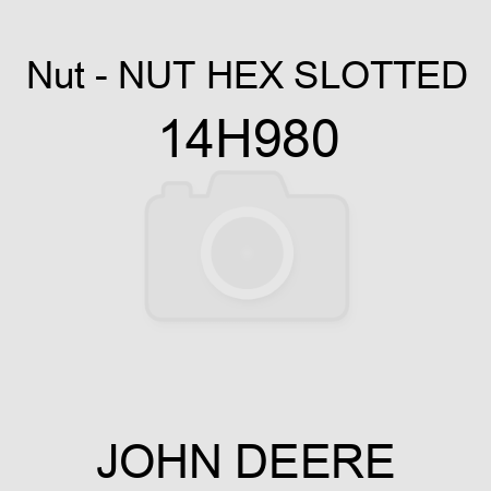 Nut - NUT, HEX SLOTTED 14H980