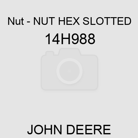 Nut - NUT, HEX SLOTTED 14H988