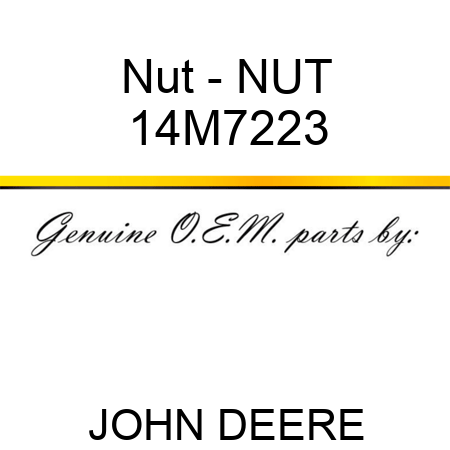 Nut - NUT 14M7223
