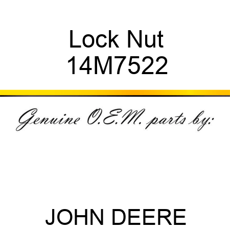 Lock Nut 14M7522
