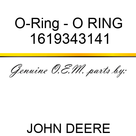 O-Ring - O RING 1619343141
