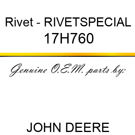 Rivet - RIVET,SPECIAL 17H760