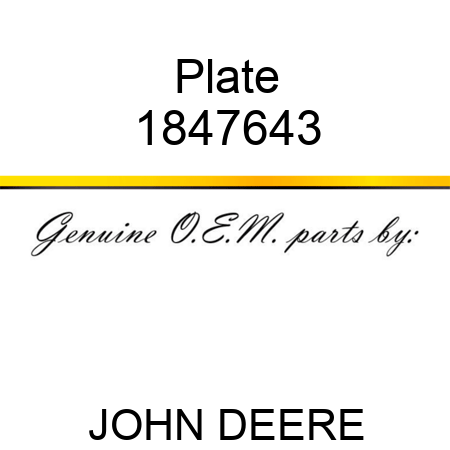Plate 1847643