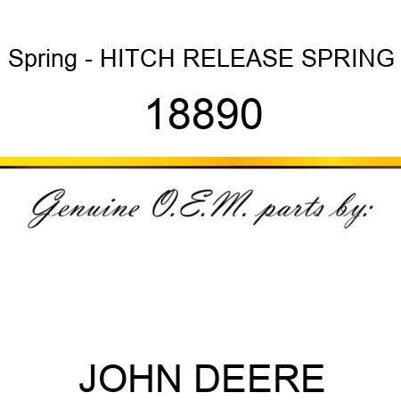 Spring - HITCH RELEASE SPRING 18890