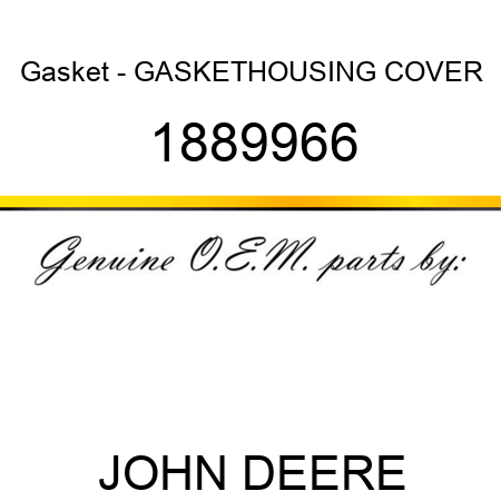 Gasket - GASKET,HOUSING COVER 1889966