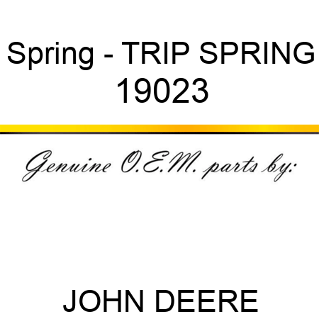 Spring - TRIP SPRING 19023