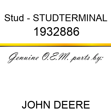 Stud - STUD,TERMINAL 1932886