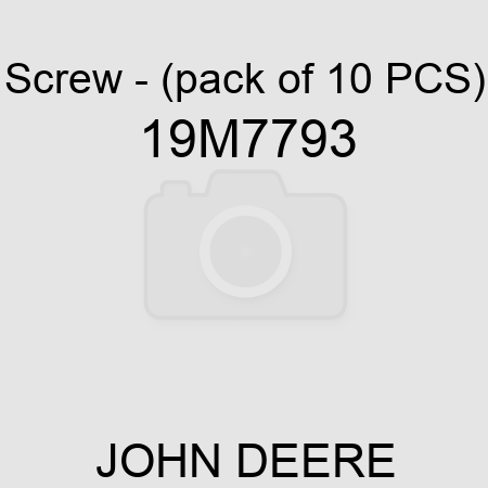 Screw - (pack of 10 PCS) 19M7793