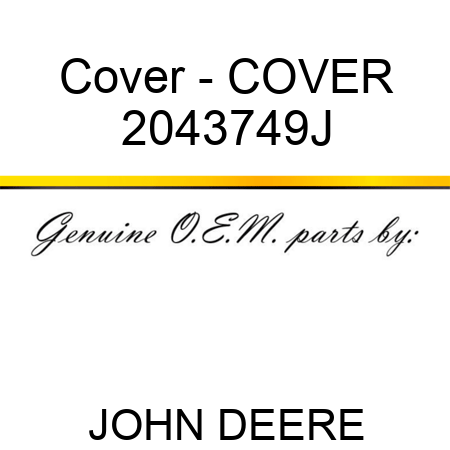 Cover - COVER 2043749J