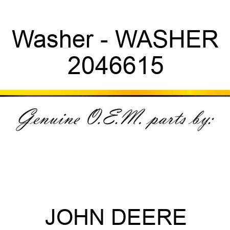 Washer - WASHER 2046615
