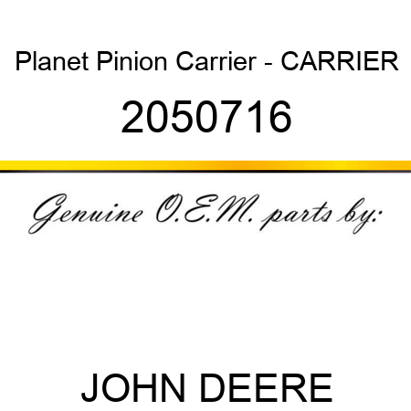 Planet Pinion Carrier - CARRIER 2050716