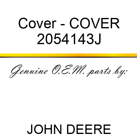 Cover - COVER 2054143J
