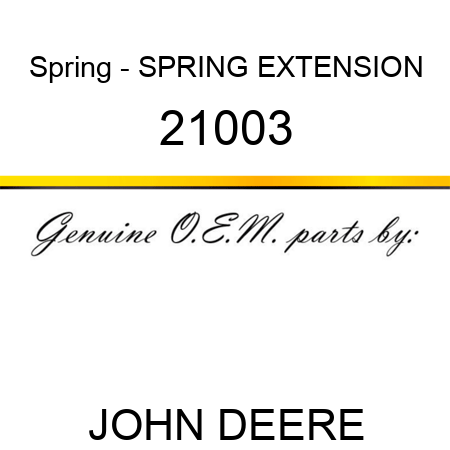 Spring - SPRING EXTENSION 21003