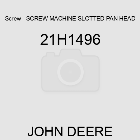 Screw - SCREW, MACHINE, SLOTTED PAN HEAD 21H1496