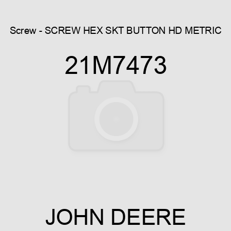 Screw - SCREW, HEX SKT BUTTON HD, METRIC 21M7473