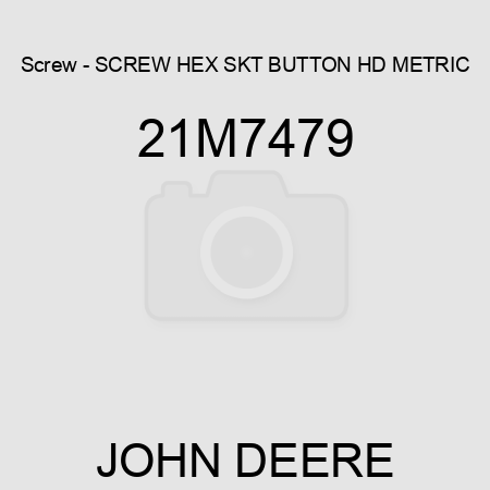 Screw - SCREW, HEX SKT BUTTON HD, METRIC 21M7479