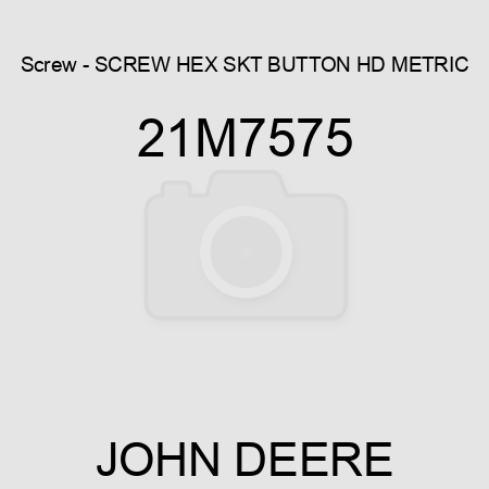 Screw - SCREW, HEX SKT BUTTON HD, METRIC 21M7575