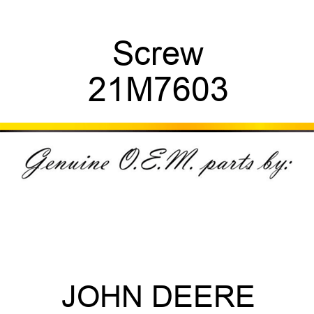 Screw 21M7603