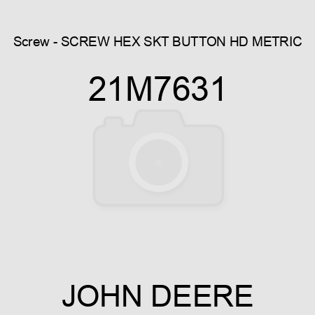 Screw - SCREW, HEX SKT BUTTON HD, METRIC 21M7631