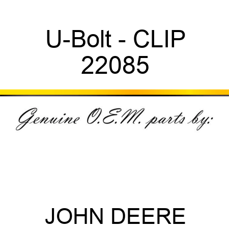 U-Bolt - CLIP 22085