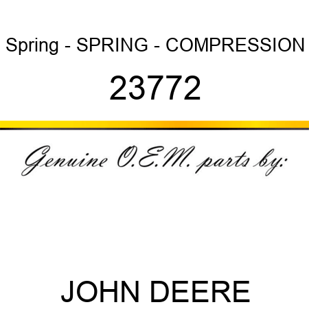 Spring - SPRING - COMPRESSION 23772