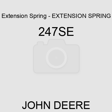 Extension Spring - EXTENSION SPRING, 247SE