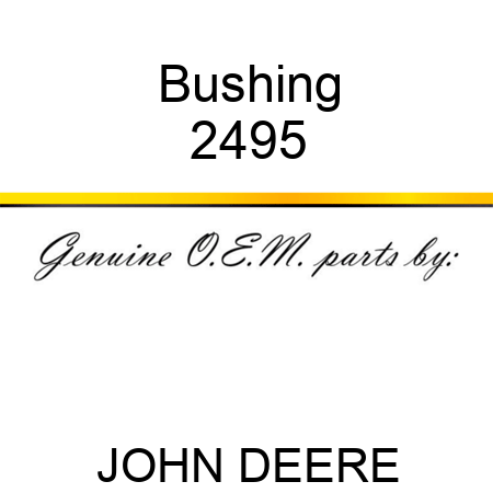 Bushing 2495