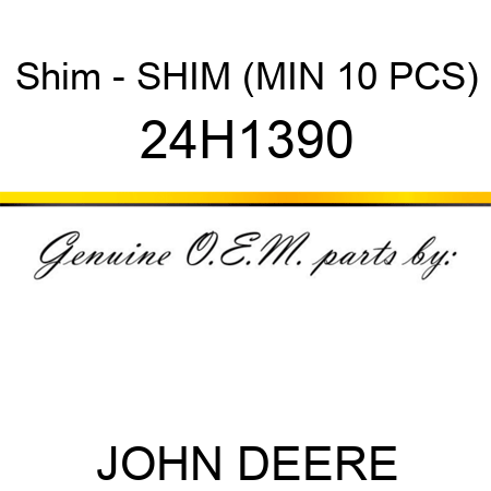 Shim - SHIM (MIN 10 PCS) 24H1390